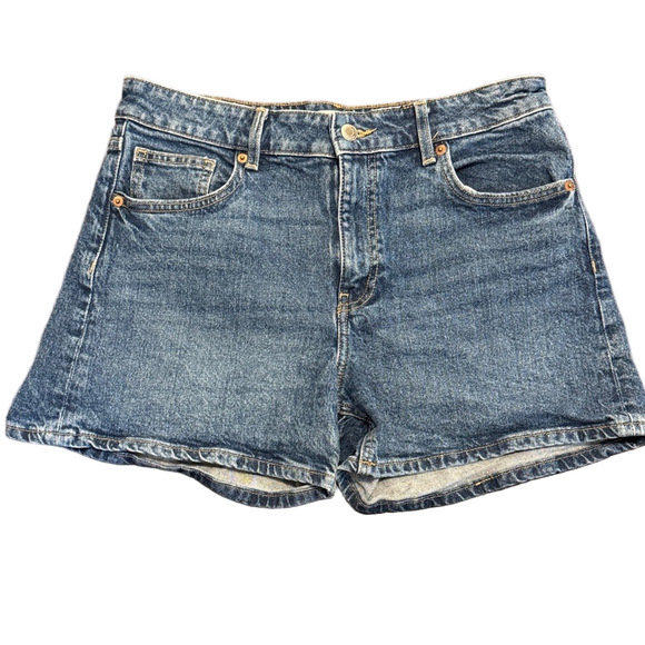 H&M Pants - H&M High-Wait Blue Denim Shorts